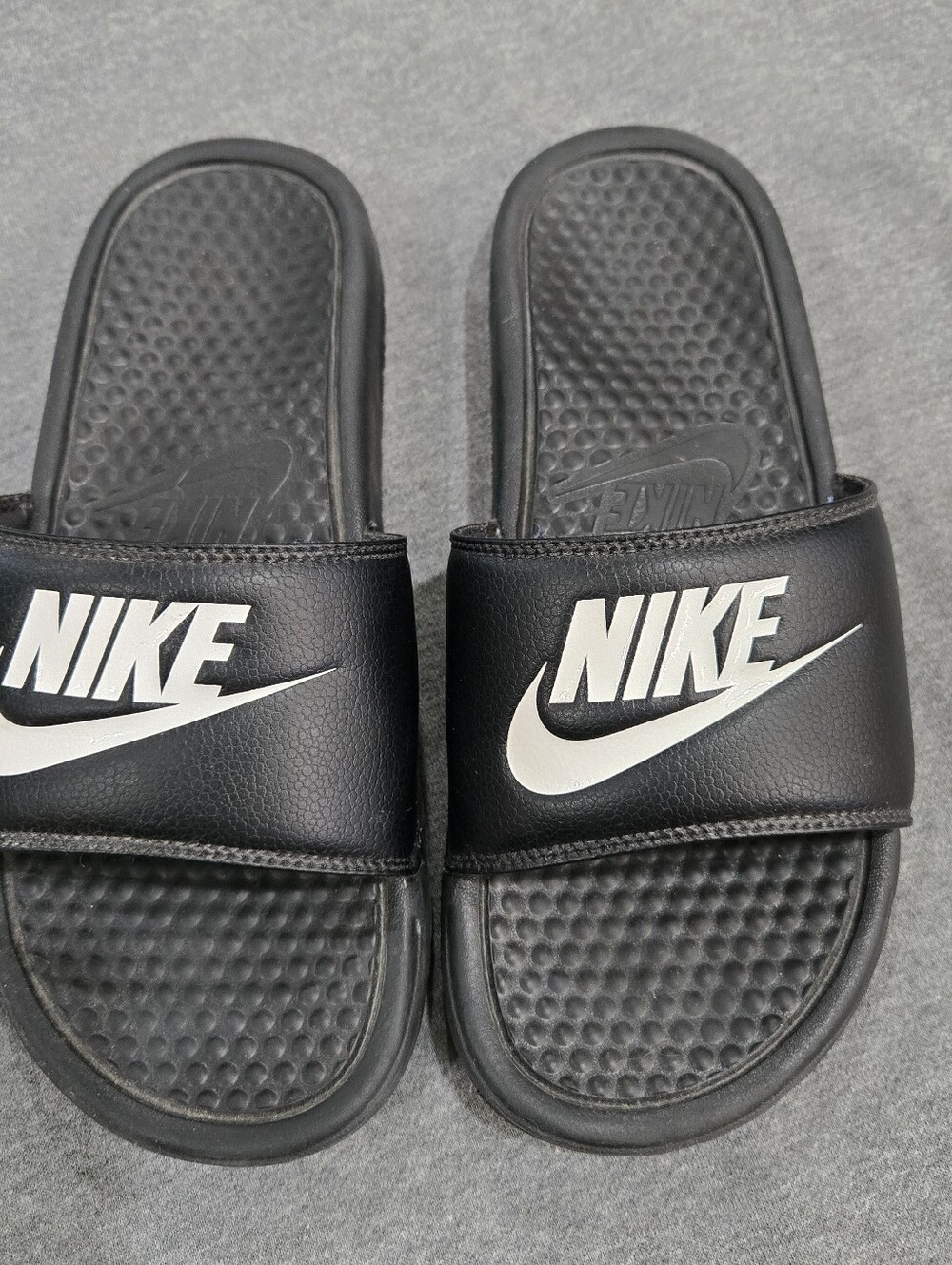 Nike Mens Benassi JDI 343880-090 Black Slip-On Slide Sandals Size 6